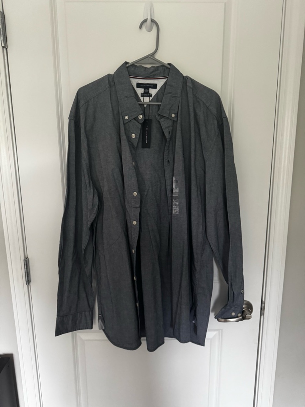 Tommy Hilfiger Gray Button-Down Shirt